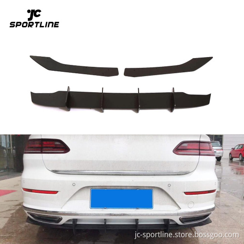 Glossy Black ABS Rear Diffuser for Volkswagen VW Arteon 2019-2020